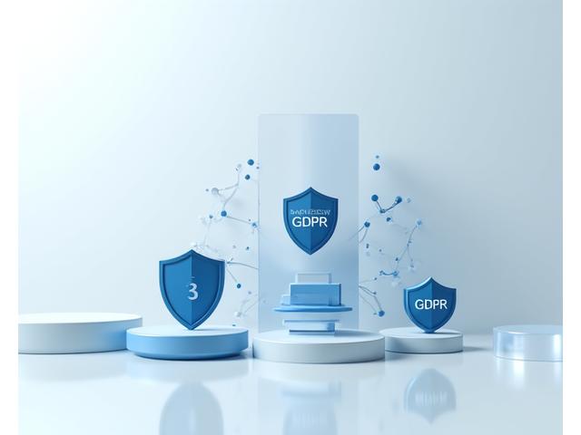 GSGVO-Konformitätsabzeichen und digitale Sicherheitssymbole