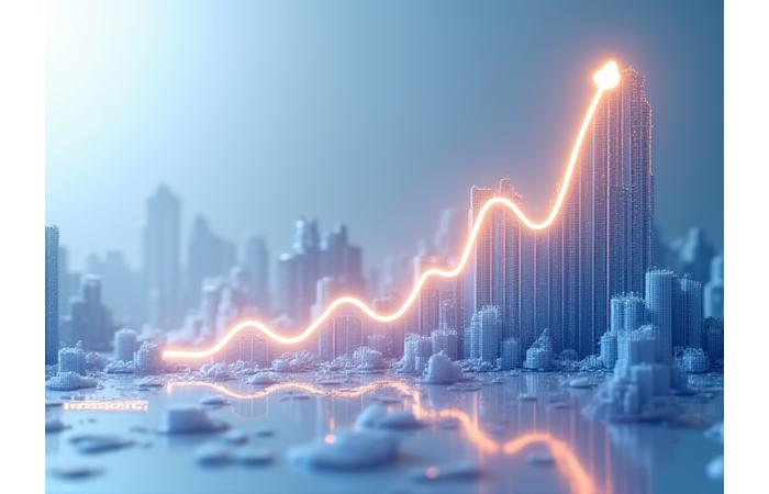 Interaktive Grafik, die den finanziellen Gewinn und die Karrieresprünge nach einer Weiterbildung visualisiert.