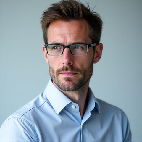 Porträt von Lukas Müller, einem Spezialisten für Performance Marketing.