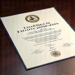 Zertifikat 'Excellence in Executive Education'.
